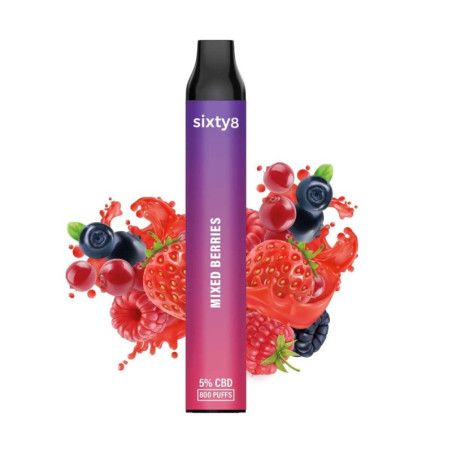 Puff pen CBD (5 %) Mixed Berries de la Sixty8 Romania