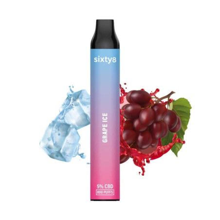 Puff pen CBD (5 %) Grape Ice de la Sixty8 Romania