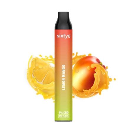 Puff pen CBD (5 %) Lemon Mango de la Sixty8 Romania