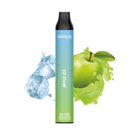 Puff pen CBD (5 %) Apple Ice de la Sixty8 Romania