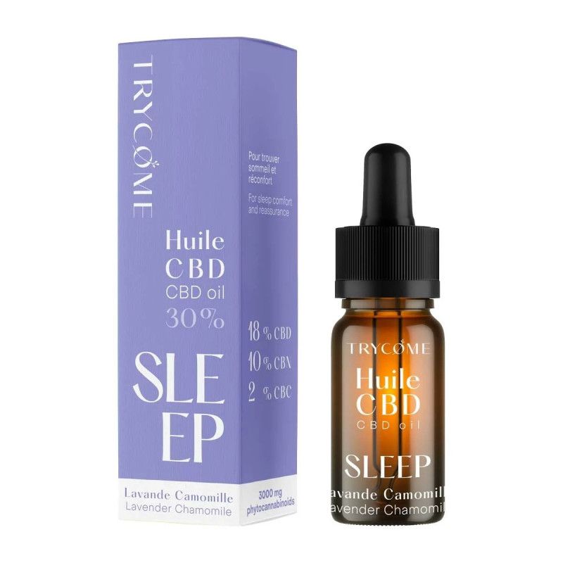 HUILE CBD BIO (BROAD SPECTRUM) "SLEEP" TRYCOME